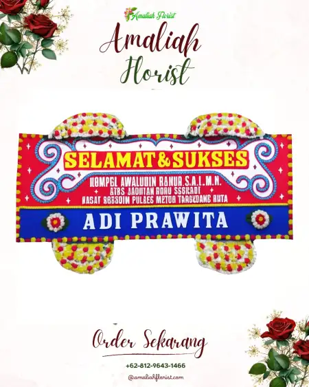 Papan Bunga Ucapan Selamat Pamriyan